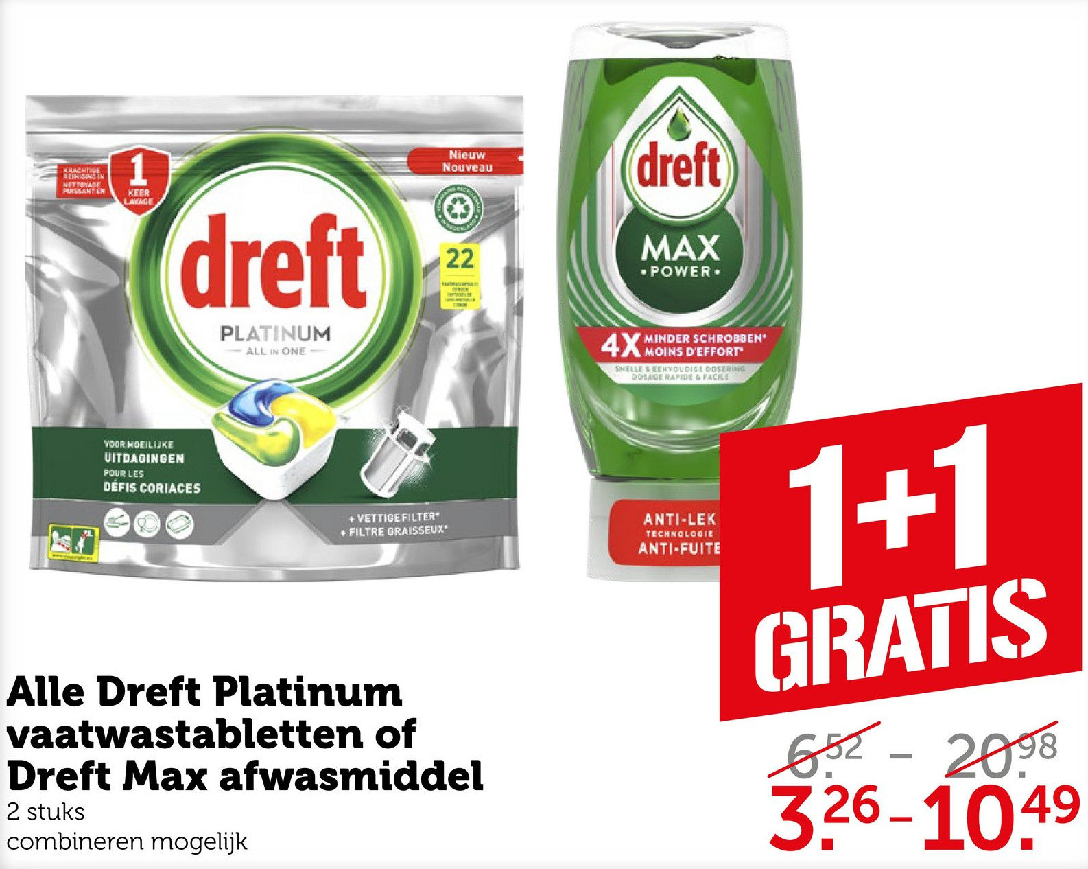 Alle Dreft Platinum Vaatwastabletten Of Dreft Max Afwasmiddel