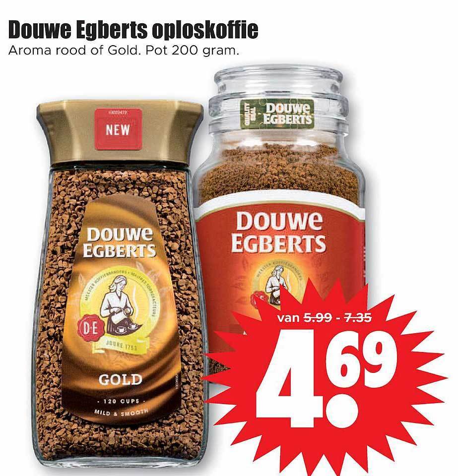 Douwe Egberts Oploskoffie Aanbieding Bij Dirk