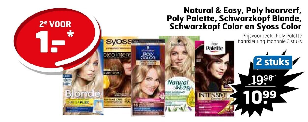 Natural Easy Poly Haarverf Poly Palette Schwarzkopf Blonde