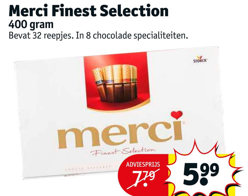 Merci Finest Selection 400 Gram Aanbieding Bij Kruidvat