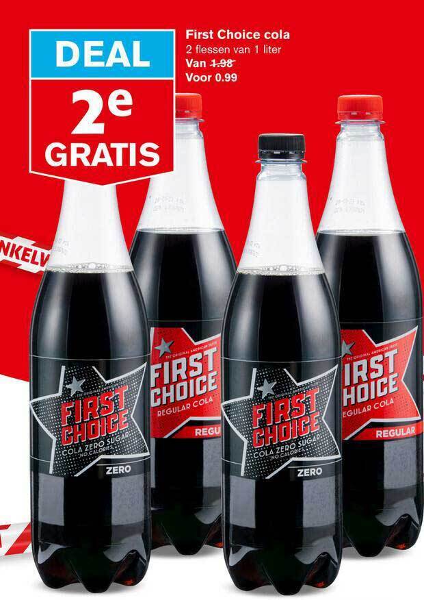 First Choice Cola Aanbieding Bij Hoogvliet