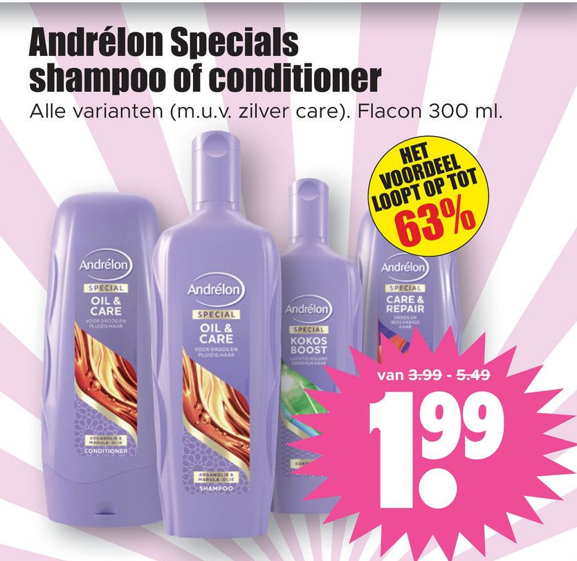 Andr Lon Specials Shampoo Of Conditioner Aanbieding Bij Dirk