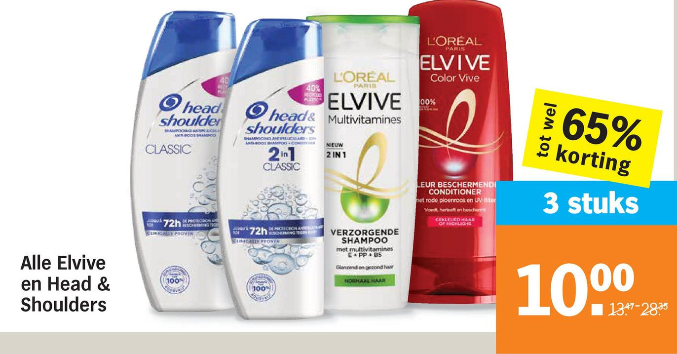 Alle Elvive En Head Shoulders Aanbieding Bij Albert Heijn