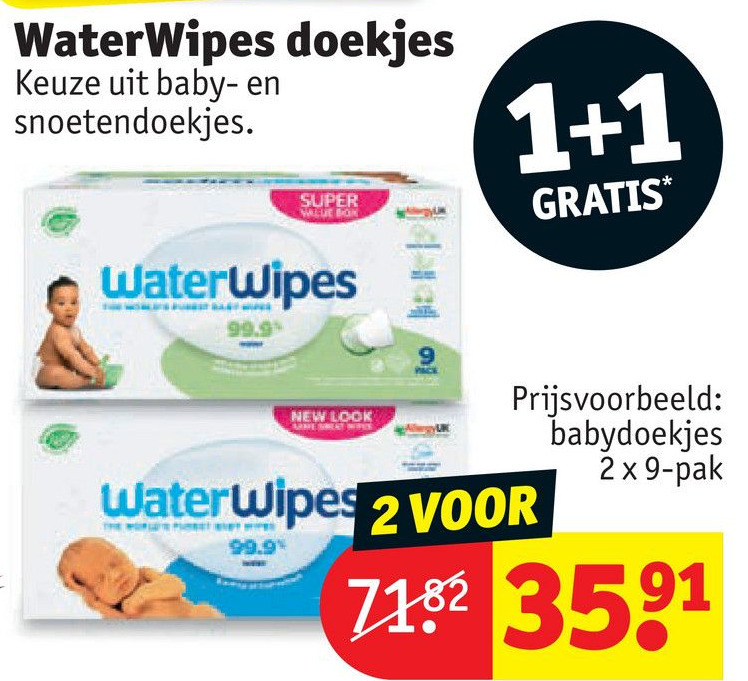 Waterwipes Doekjes Aanbieding Bij Kruidvat