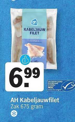 Ah Kabeljauwfilet Aanbieding Bij Albert Heijn