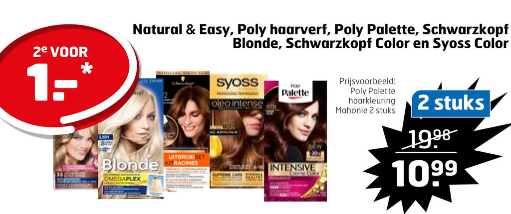 Natural Easy Poly Haarverf Poly Palette Schwarzkopf Blonde