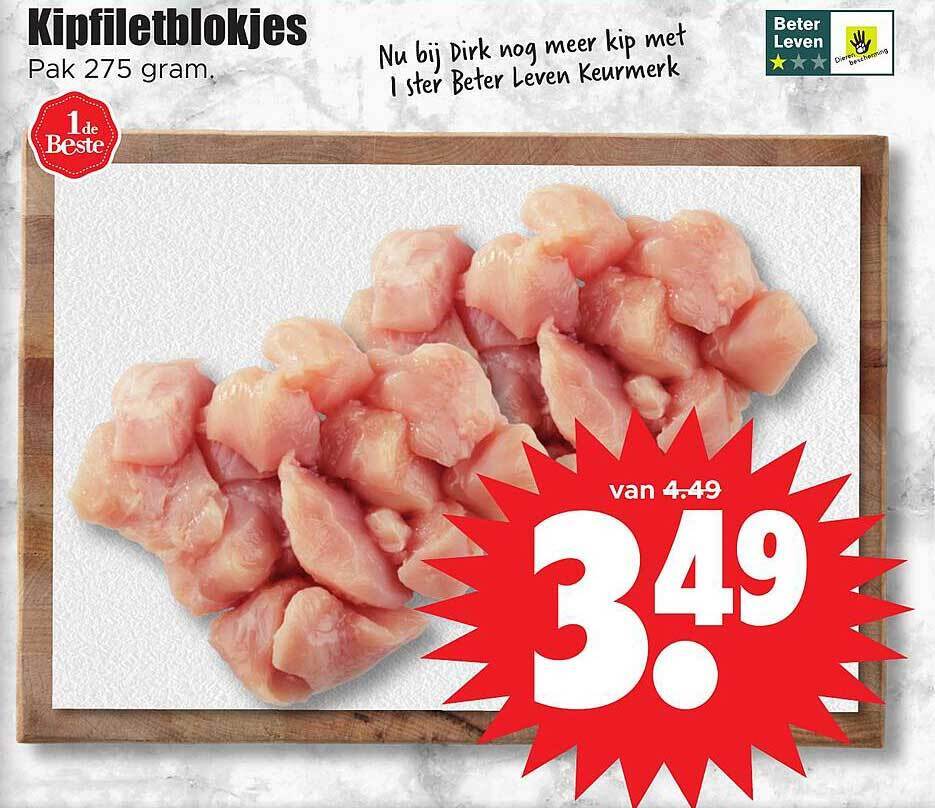 Kipfiletblokjes Aanbieding Bij Dirk