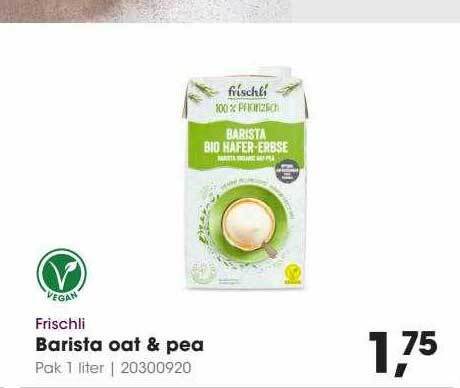 Frischli Barista Oat Pea Aanbieding Bij HANOS