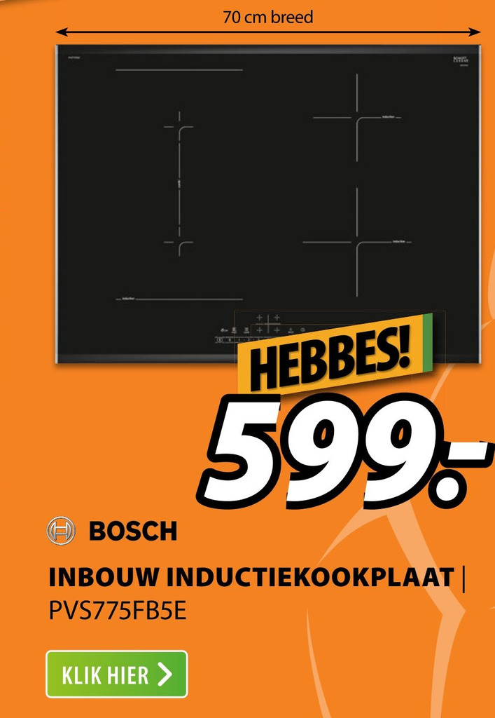 BOSCH INBOUW INDUCTIEKOOKPLAAT Aanbieding Bij Expert