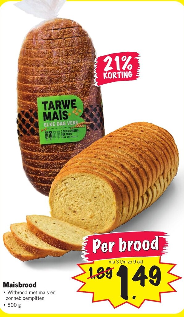 Maisbrood Aanbieding Bij Lidl