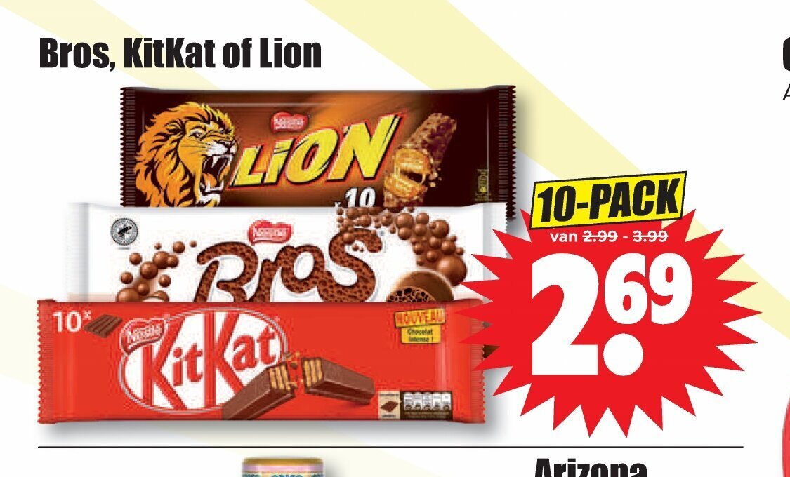 Bros Kitkat Of Lion Pack Aanbieding Bij Dirk