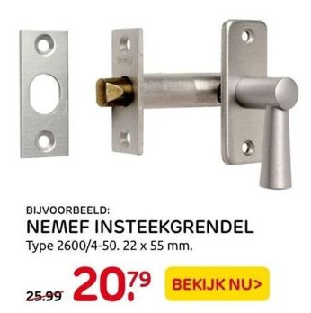 Nemef Insteekgrendel Aanbieding Bij Praxis