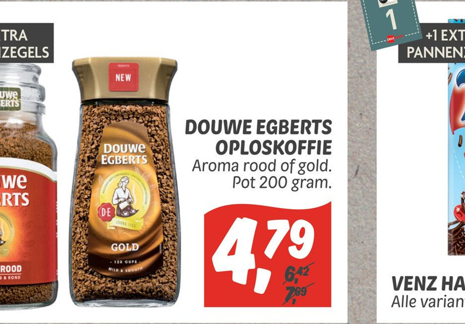 Douwe Egberts Oploskoffie Aanbieding Bij Dekamarkt