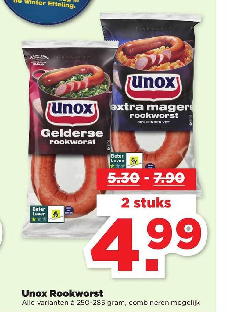 Unox Rookworst Aanbieding Bij PLUS