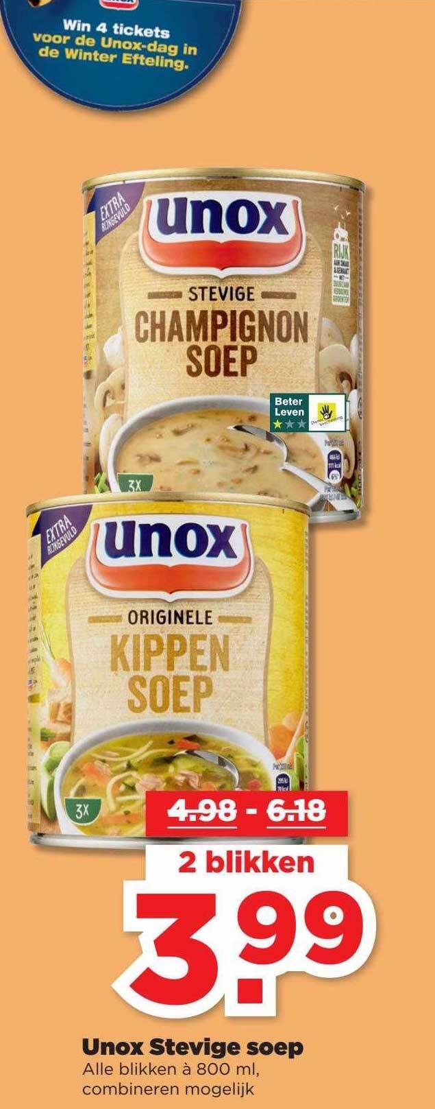 Unox Stevige Soep Aanbieding Bij PLUS