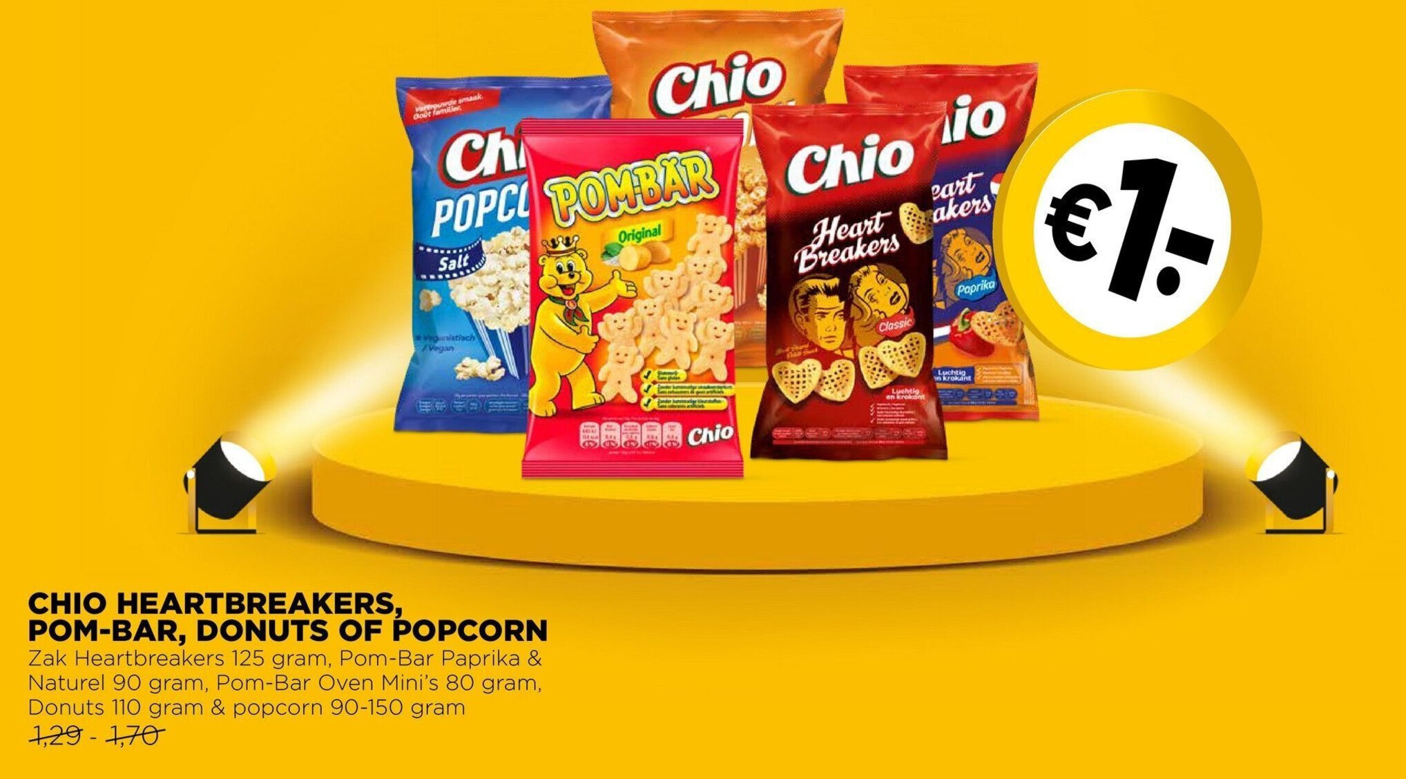 Chio Heartbreakers Pom Bar Donuts Of Popcorn Aanbieding Bij Jumbo