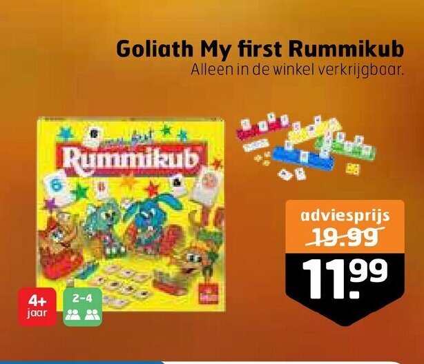 Goliath My First Rummikub Aanbieding Bij Trekpleister