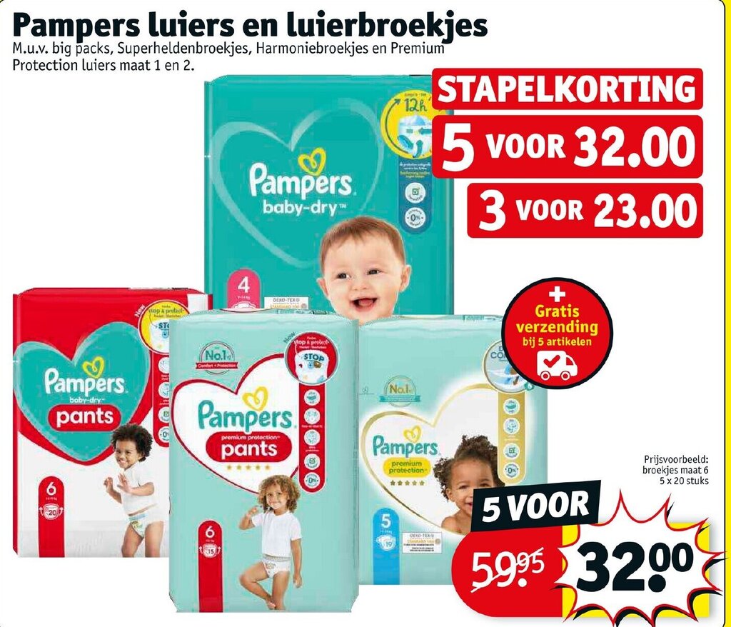 Pampers Luiers En Luierbroekjes Aanbieding Bij Kruidvat