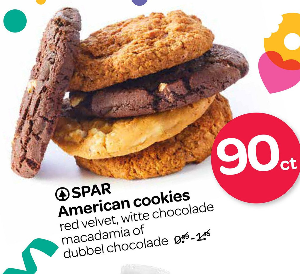 Spar American Cookies Colade Aanbieding Bij Spar