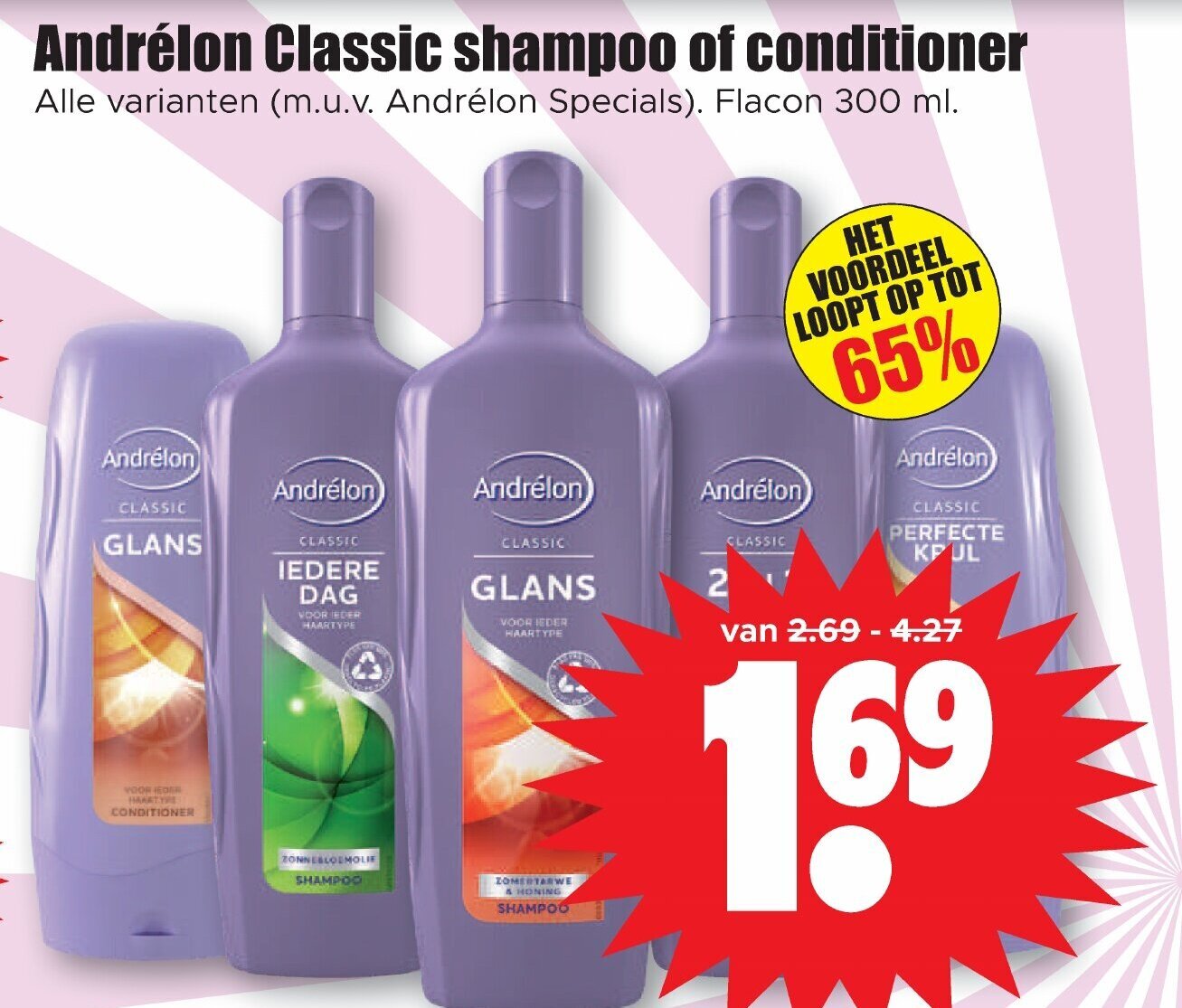 Andrelon Classic Shampoo Of Conditioner Ml Aanbieding Bij Dirk