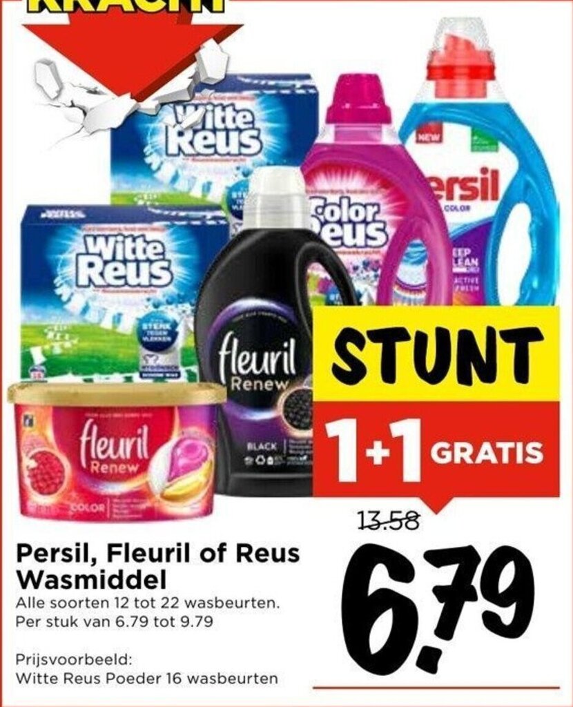 Persil Fleuril Of Reus Wasmiddel Gratis Aanbieding Bij Vomar