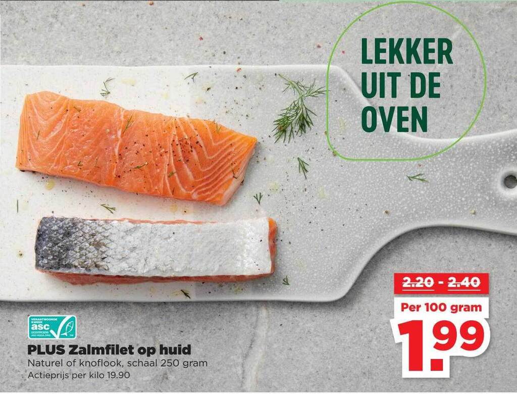 Plus Zalmfilet Op Huid Aanbieding Bij Plus