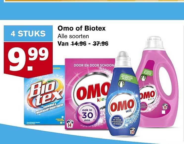 Omo Of Biotex Aanbieding Bij Hoogvliet