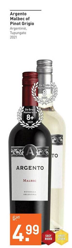 Argento Malbec Of Pinot Grigio Aanbieding Bij Gall Gall