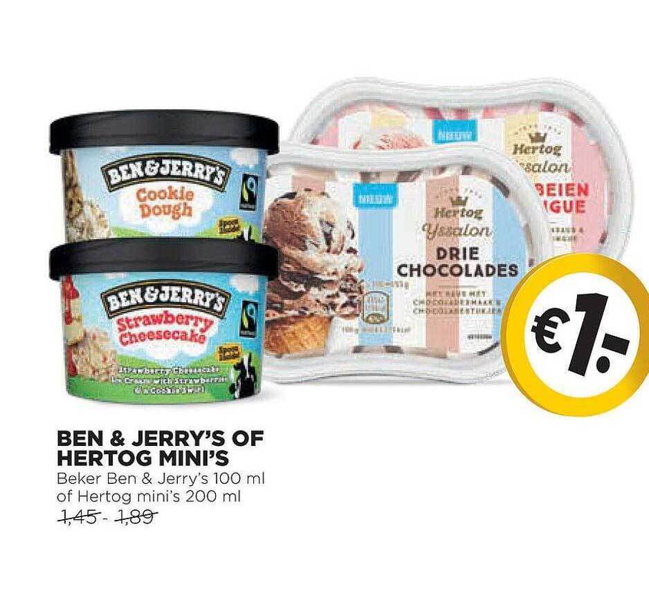 Ben Jerry S Of Hertog Mini S Aanbieding Bij Jumbo