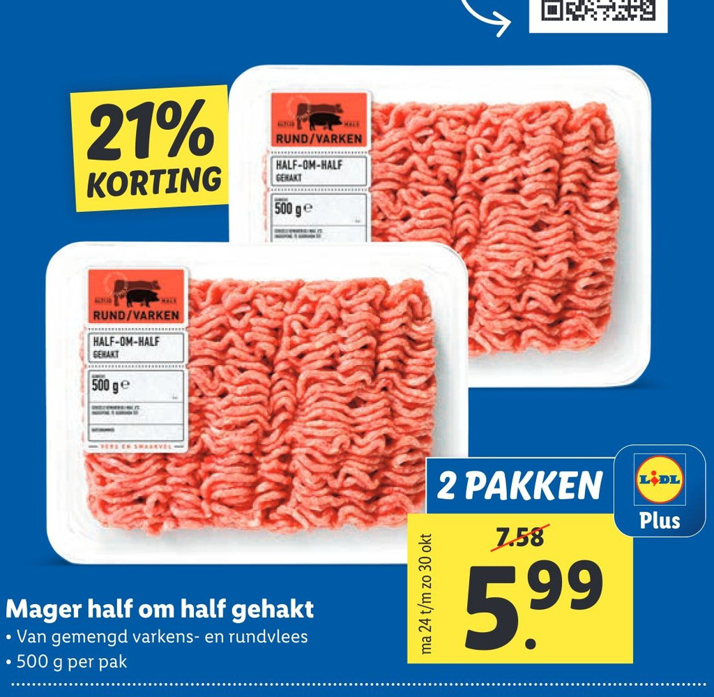 Mager Half Om Half Gehakt Aanbieding Bij Lidl