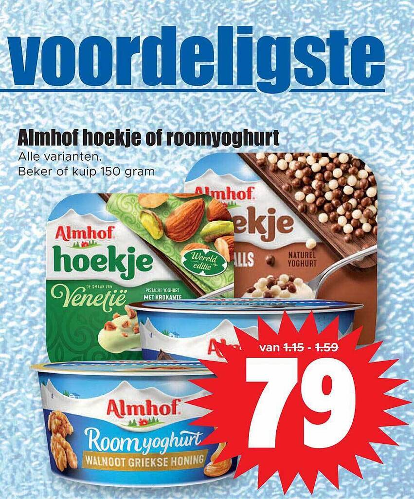 Almhof Hoekje Of Roomyoghurt Aanbieding Bij Dirk