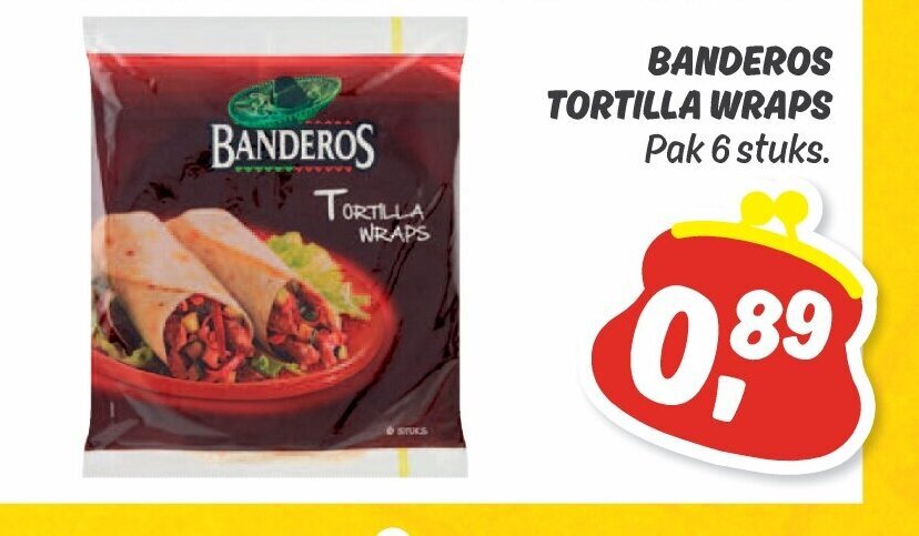 Banderos Tortilla Wraps Pak Stuks Aanbieding Bij Dekamarkt