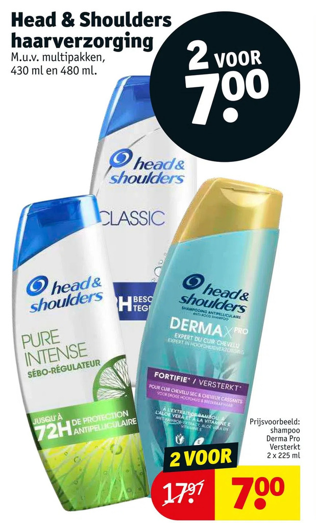 Head Shoulders Haarverzorging Aanbieding Bij Kruidvat