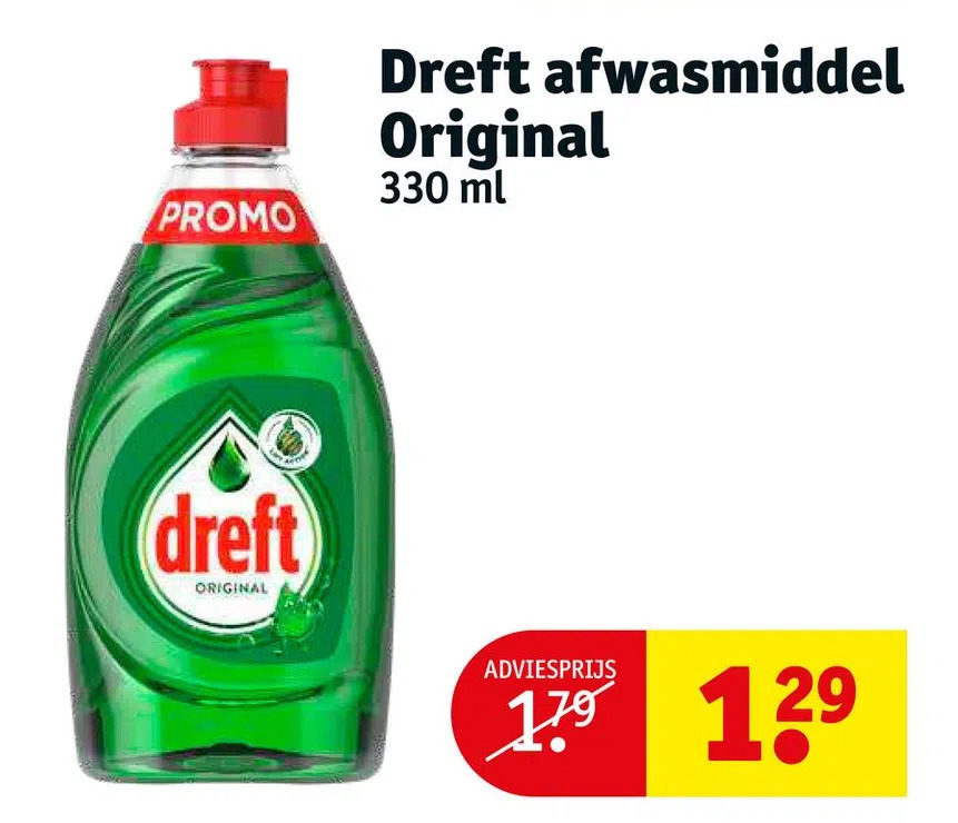 Dreft Afwasmiddel Original Aanbieding Bij Kruidvat