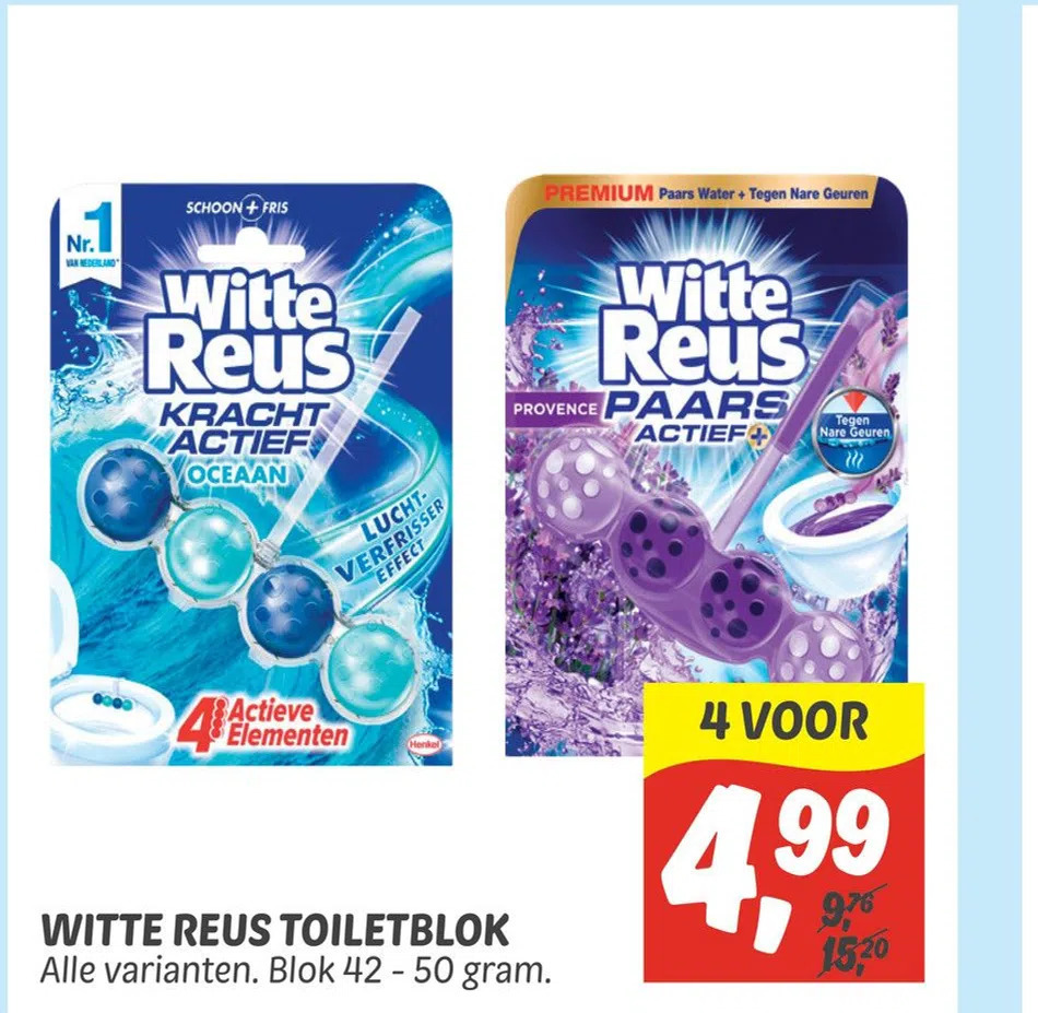 Witte Reus Toiletblok Aanbieding Bij Dekamarkt