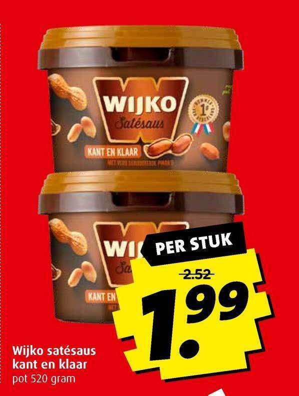 Wijko Satesaus Kant En Klaar Aanbieding Bij Boni