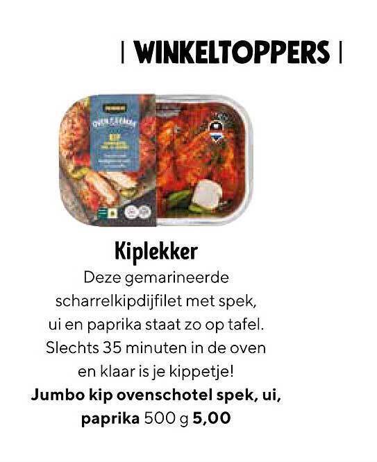 Jumbo Kip Ovenschotel Spek Ui Paprika Aanbieding Bij Jumbo