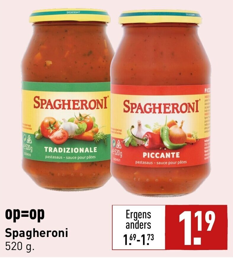 Spagheroni G Aanbieding Bij Aldi