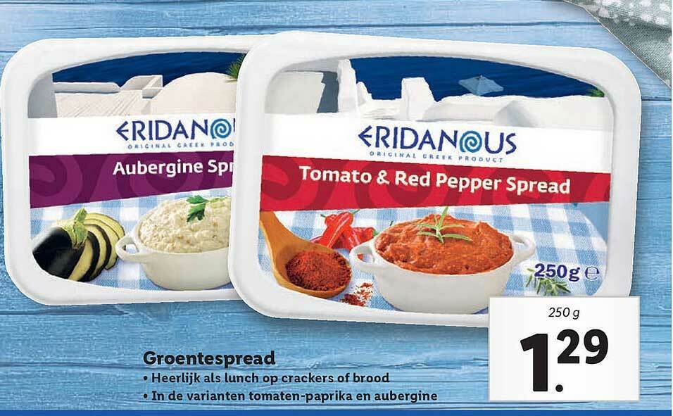 Eridanous Groentespread Aanbieding Bij Lidl