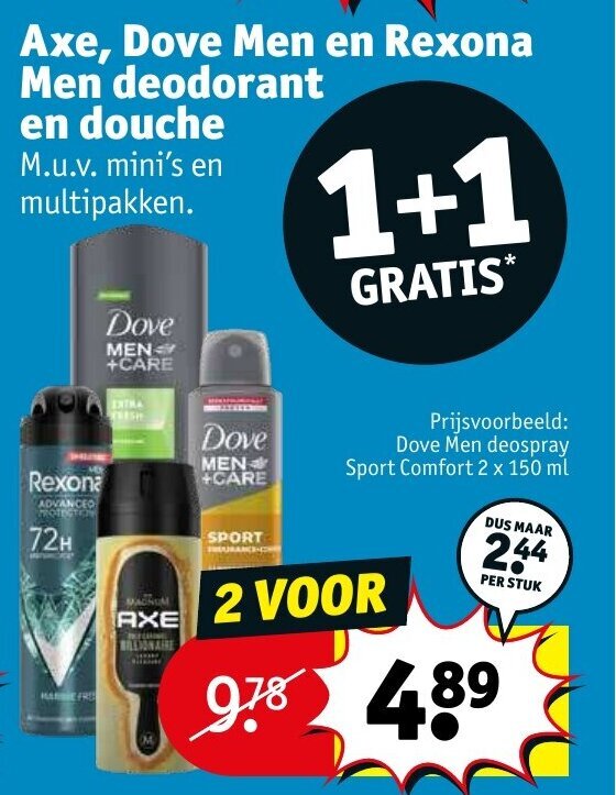 Axe Dove Dove Men En Rexona Men Deodorant En Douche Gratis