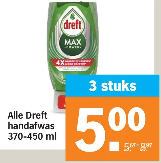 Alle Dreft Handafwas Ml Aanbieding Bij Albert Heijn