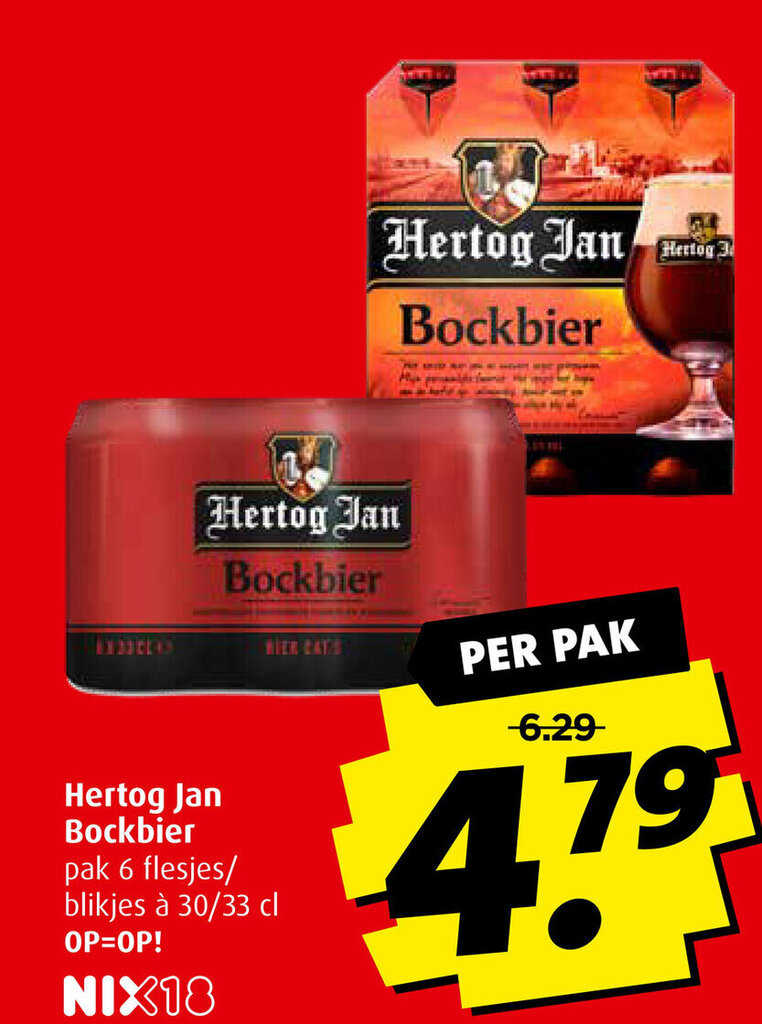 Hertog Jan Bockbier 30 33 Cl Aanbieding Bij Boni