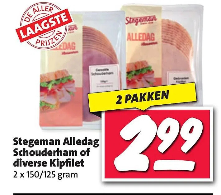 Stegeman Alledag Schouderham Of Diverse Kipfilet Aanbieding Bij Nettorama