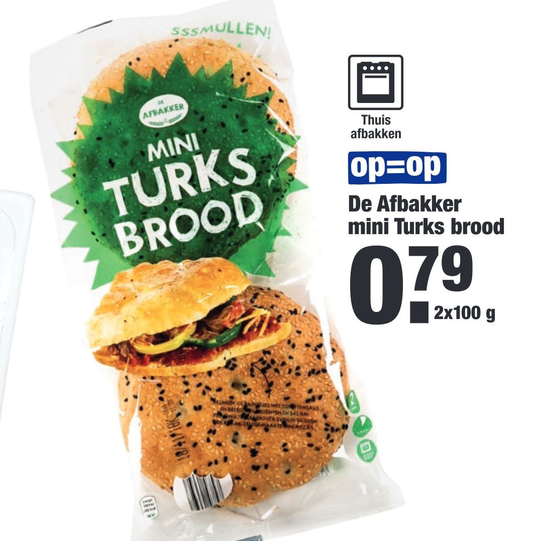 De Afbakker Mini Turks Brood Aanbieding Bij Aldi