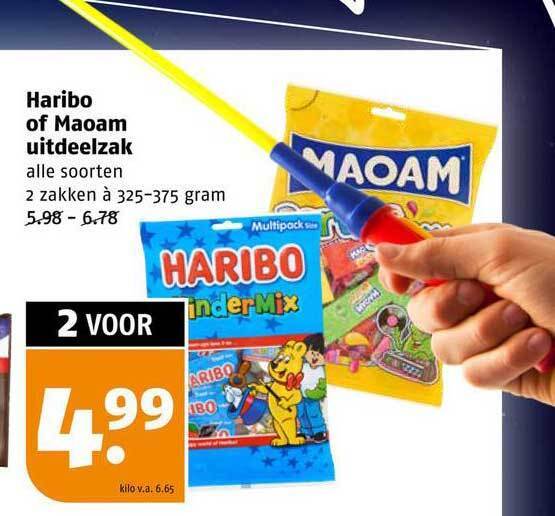 Haribo Of Maoam Uitdeelzak Aanbieding Bij Poiesz