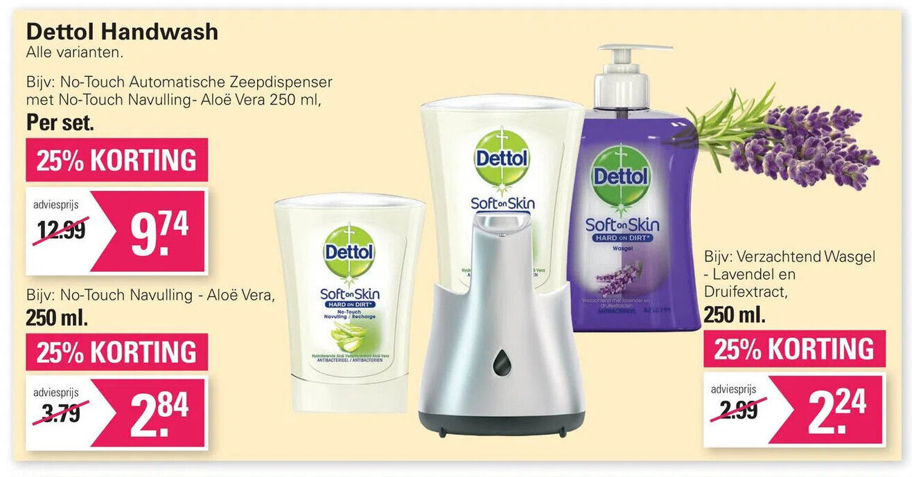 Dettol Verzachtend Wasgel 250 Ml Aanbieding Bij De Online Drogist