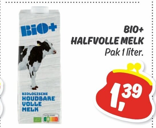 Bio Halfvolle Melk Liter Aanbieding Bij Dekamarkt