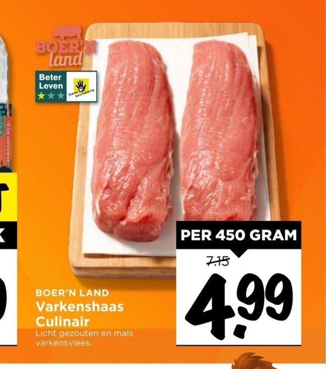 Varkenshaas Culinair Per Gram Aanbieding Bij Vomar