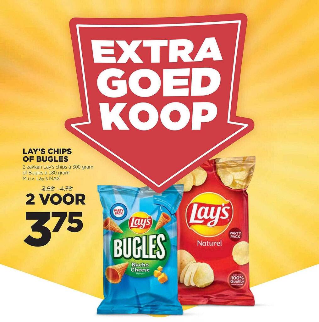 Lay S Chips Of Bugles Aanbieding Bij Jumbo