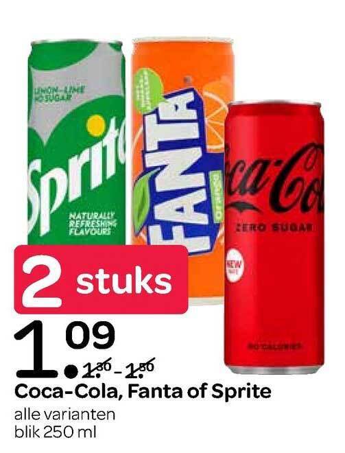 Coca Cola Fanta Of Sprite Aanbieding Bij Spar